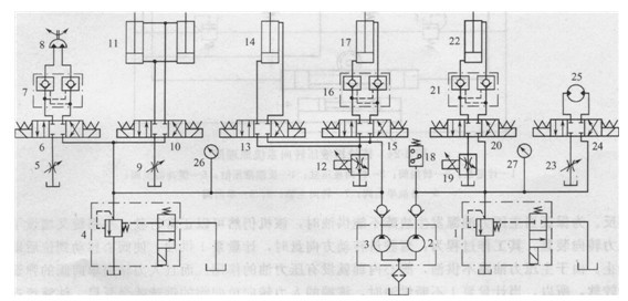 機(jī)械手電液伺服控制系統(tǒng)原理圖