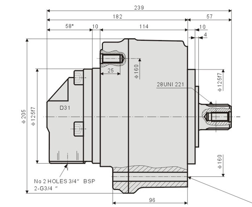 AKS05擺缸液壓馬達(dá)尺寸